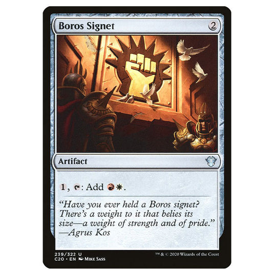 Magic The Gathering - Commander 2020 - Boros Signet - 239/322