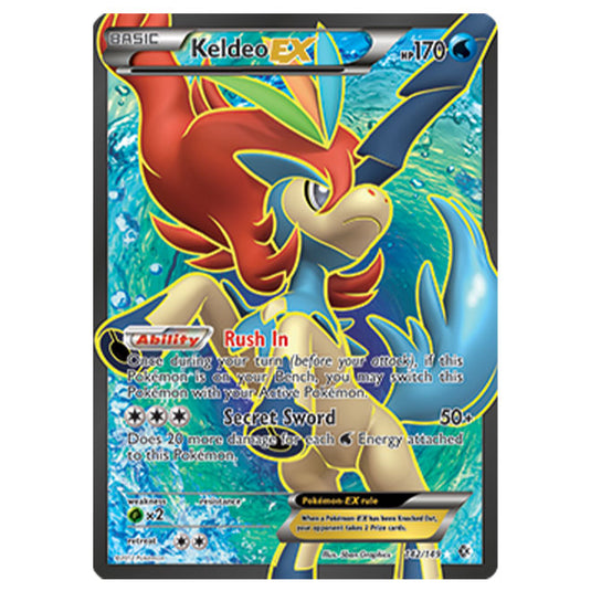 Pokemon - Black & White - Boundaries Crossed - Keldeo EX Full-Art 142/149