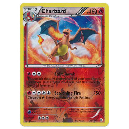 Pokemon - Black & White - Boundaries Crossed (Reverse Holo) - Charizard 20/149