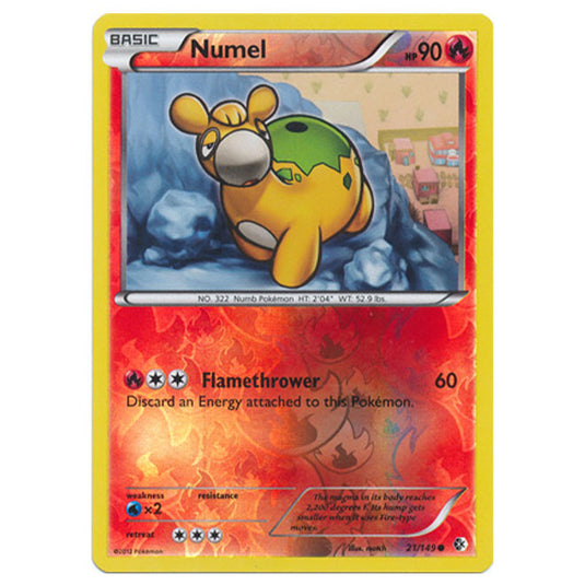 Pokemon - Black & White - Boundaries Crossed (Reverse Holo) - Numel 21/149