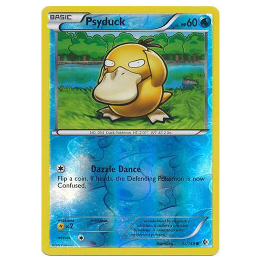 Pokemon - Black & White - Boundaries Crossed (Reverse Holo) - Psyduck 32/149