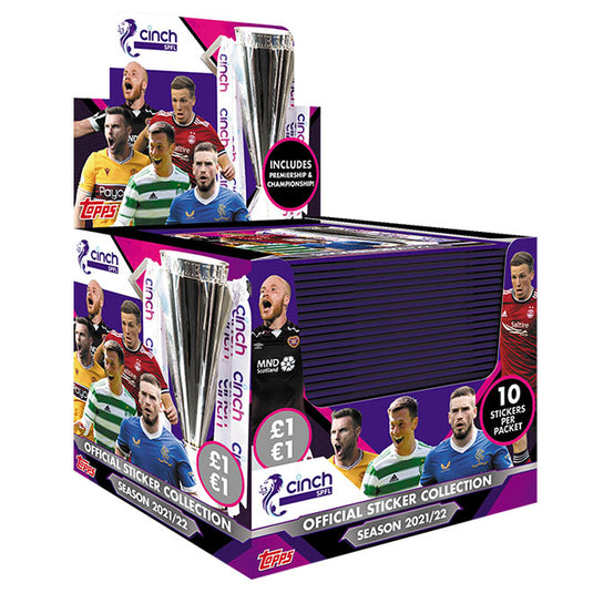 Scottish Professional Football League - 2021/22 - Sticker Display (50 Packets)