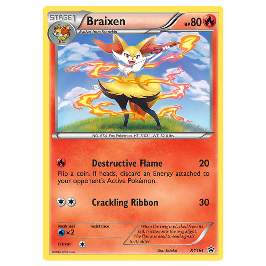 Pokemon - XY - XY Black Star Promos - Braixen - XY161