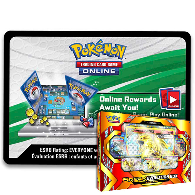 Pokemon Card Code Breaking Pokemon - Arcanine BREAK Evolution Box - Online Code Card