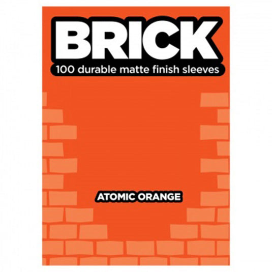 BRICK - Matte Sleeve - Atomic Orange (100 Sleeves)