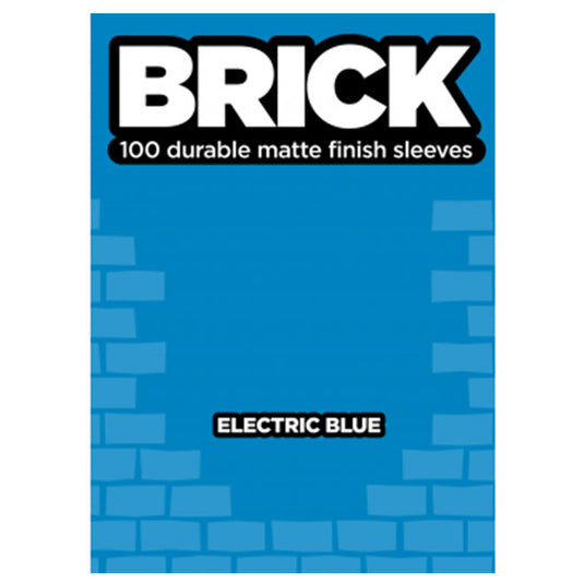 BRICK - Matte Sleeve - Electric Blue (100 Sleeves)