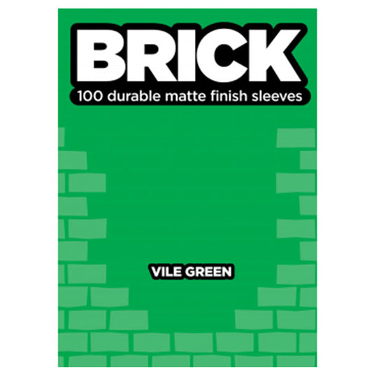 BRICK - Matte Sleeve - Vile Green (100 Sleeves)