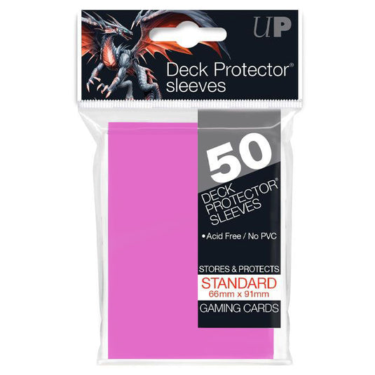 Ultra Pro - Standard Sleeves - Bright Pink (50 Sleeves)