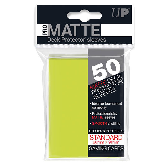 Ultra Pro - Standard Sleeves - Pro-Matte - Bright Yelow (50 Sleeves)