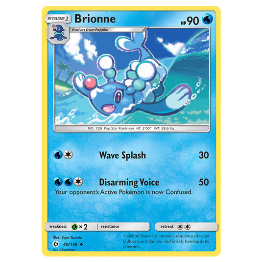 Pokemon - Sun & Moon Brionne 40/149 Holo Promo