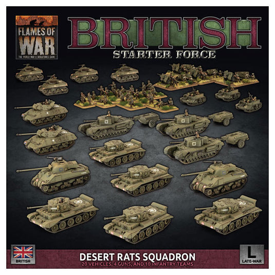 Flames Of War - British Starter Force: Desert Rats Squadron