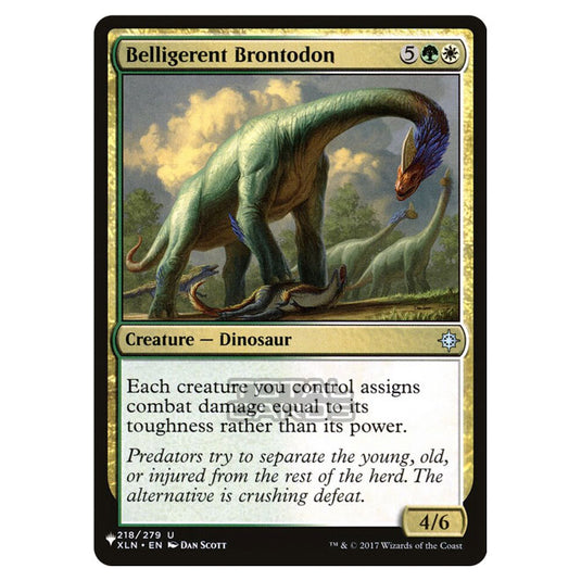 Magic The Gathering - The List - Belligerent Brontodon - 407/407