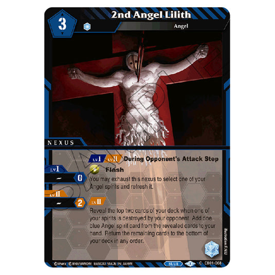 2nd Angel Lilith CB01-068 card from the Battle Spirits Saga set Evangelion - Halo of Awakening