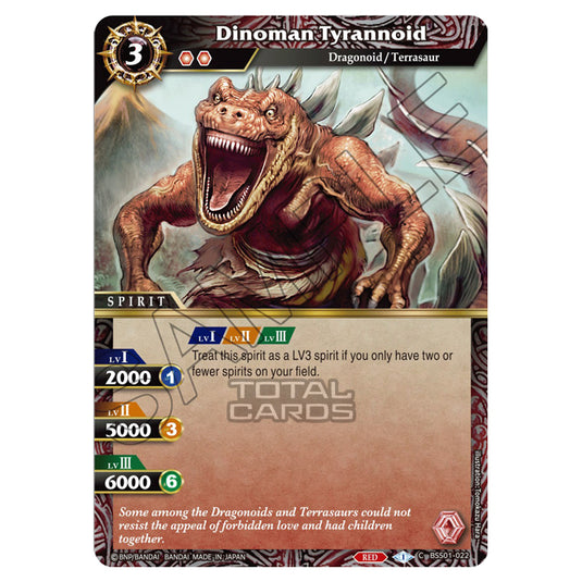 Battle Spirits Saga - Dawn of History - Dinoman Tyrannoid (Common) - BSS01-022