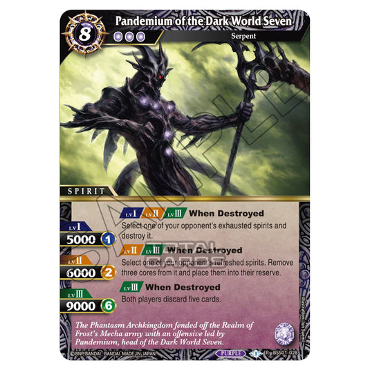 Battle Spirits Saga - Dawn of History - Pandemium of the Dark World Seven (Rare) - BSS01-028