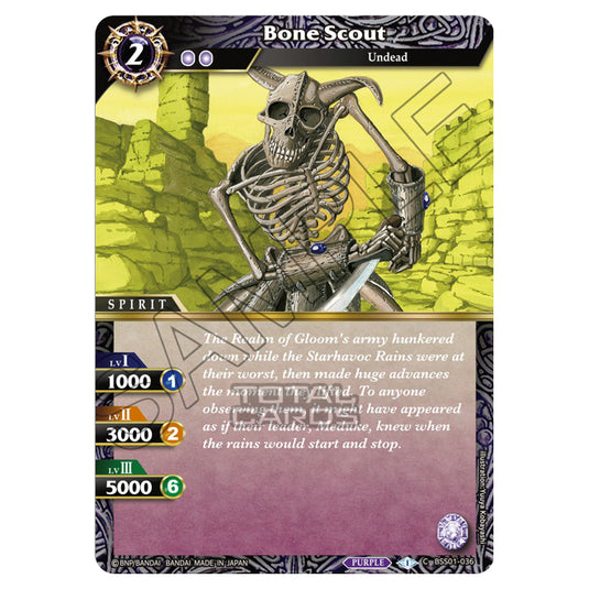 Battle Spirits Saga - Dawn of History - Bone Scout (Common) - BSS01-036