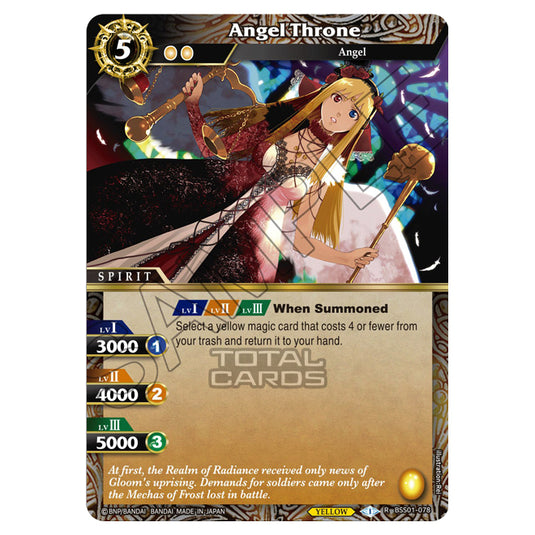 Battle Spirits Saga - Dawn of History - Angel Throne (Rare) - BSS01-078