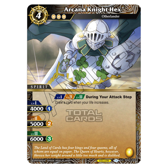 Battle Spirits Saga - Dawn of History - Arcana Knight Hex (Uncommon) - BSS01-092