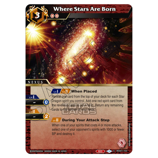 Battle Spirits Saga - Dawn of History - Where Stars Are Born (Common) - BSS01-103