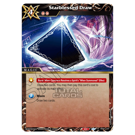 Battle Spirits Saga - Dawn of History - Starblessed Draw (Uncommon) - BSS01-118