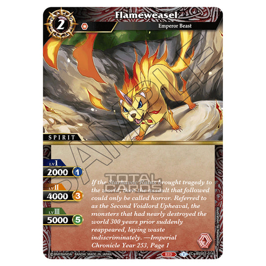 Battle Spirits Saga - False Gods - Flameweasel (Common) - BSS02-014