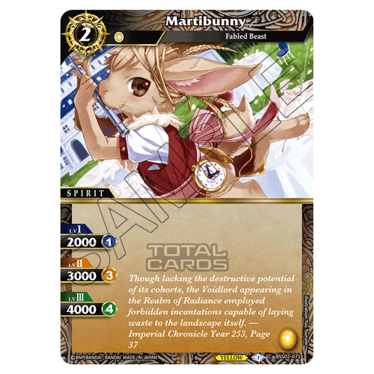 Battle Spirits Saga - False Gods - Martibunny (Common) - BSS02-072