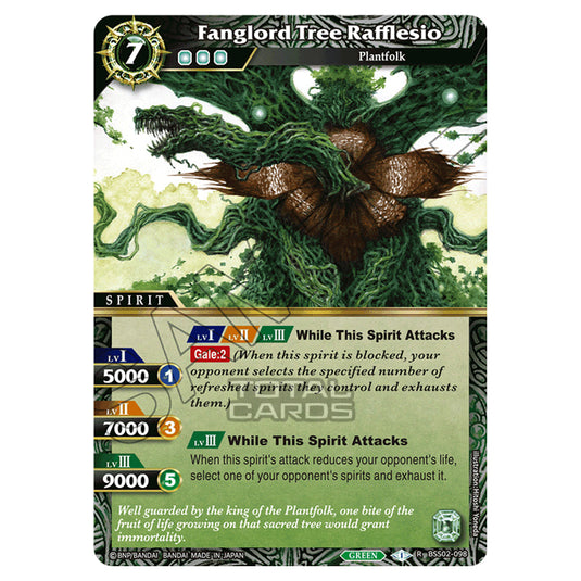 Battle Spirits Saga - False Gods - Fanglord Tree Rafflesio (Rare) - BSS02-098