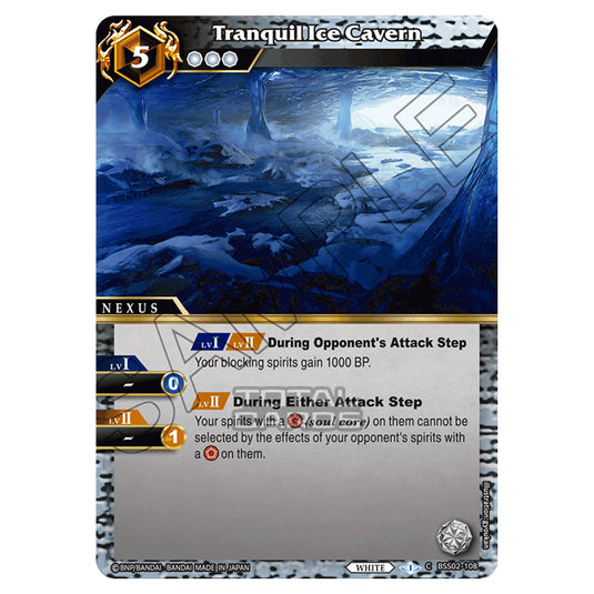 Battle Spirits Saga - False Gods - Tranquil Ice Cavern (Common) - BSS02-108