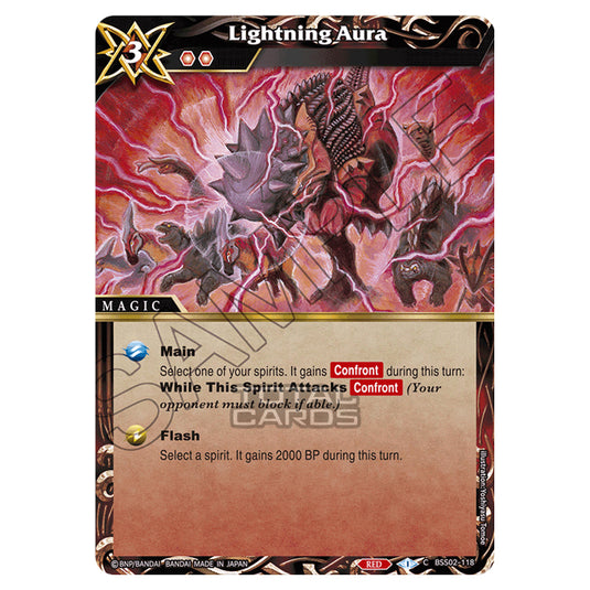 Battle Spirits Saga - False Gods - Lightning Aura (Common) - BSS02-118