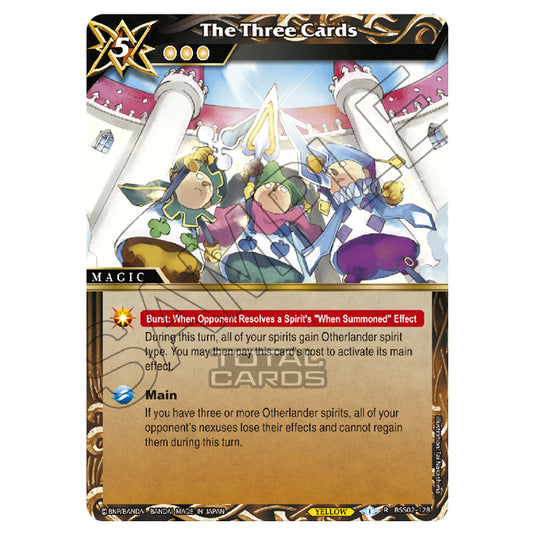 Battle Spirits Saga - False Gods - The Three Cards (Rare) - BSS02-128