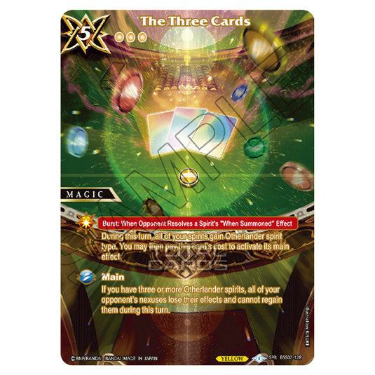 Battle Spirits Saga - False Gods - The Three Cards (Special Rare) - BSS02-128a