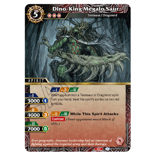 Battle Spirits Saga - Aquatic Invaders - Dino-King Megalo Saur (Rare) - BSS03-012