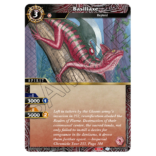 Battle Spirits Saga - Aquatic Invaders - Basiliaxe (Common) - BSS03-016