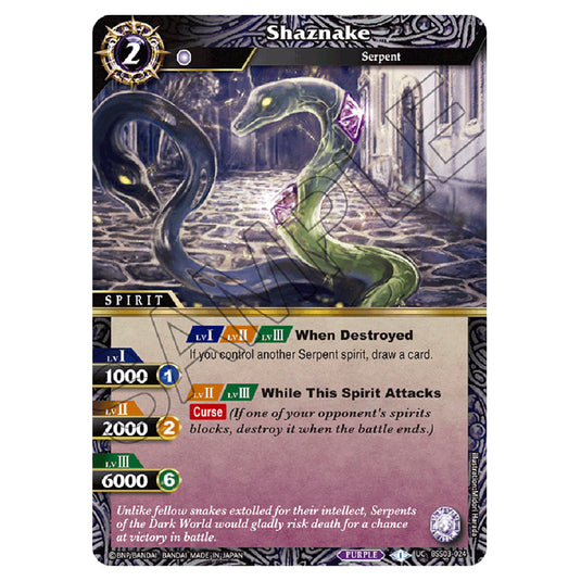 Battle Spirits Saga - Aquatic Invaders - Shaznake (Uncommon) - BSS03-024