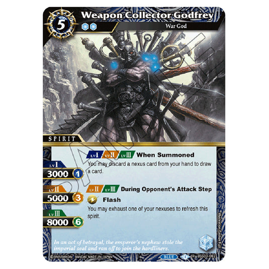 Battle Spirits Saga - Aquatic Invaders - Weapon Collector Godfrey (Rare) - BSS03-082