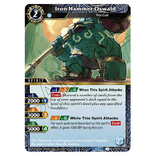 Battle Spirits Saga - Aquatic Invaders - Iron Hammer Oswald (Common) - BSS03-085