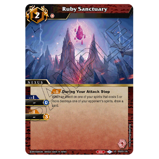 Battle Spirits Saga - Aquatic Invaders - Ruby Sanctuary (Uncommon) - BSS03-106