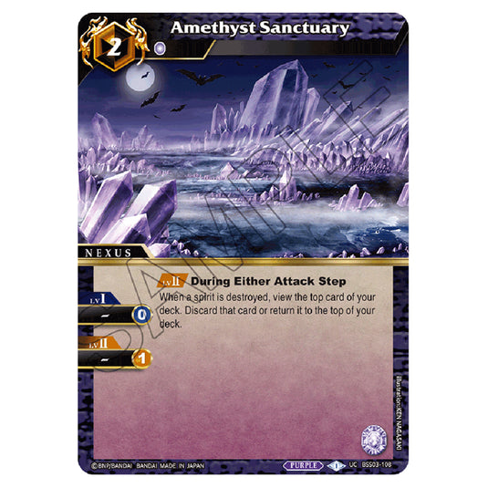 Battle Spirits Saga - Aquatic Invaders - Amethyst Sanctuary (Uncommon) - BSS03-108