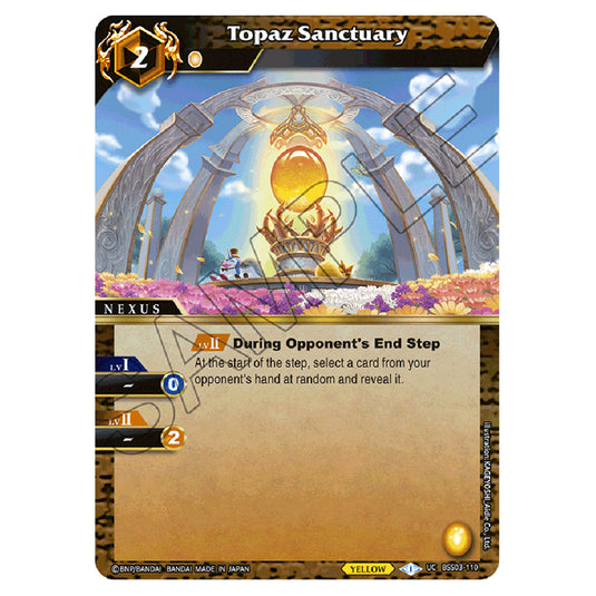 Battle Spirits Saga - Aquatic Invaders - Topaz Sanctuary (Uncommon) - BSS03-110