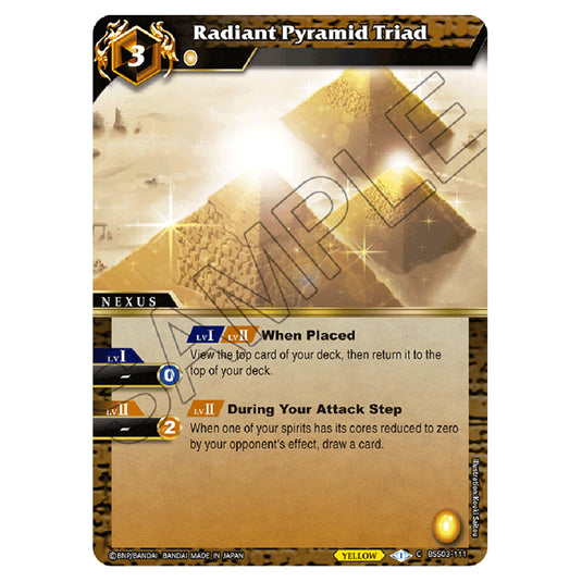 Battle Spirits Saga - Aquatic Invaders - Radiant Pyramid Triad (Common) - BSS03-111