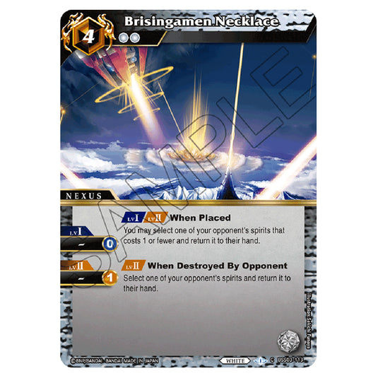 Battle Spirits Saga - Aquatic Invaders - Brisingamen Necklace (Common) - BSS03-113