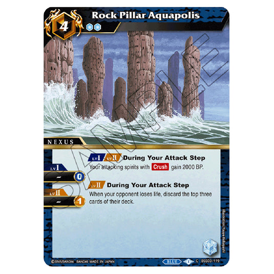 Battle Spirits Saga - Aquatic Invaders - Rock Pillar Aquapolis (Common) - BSS03-119