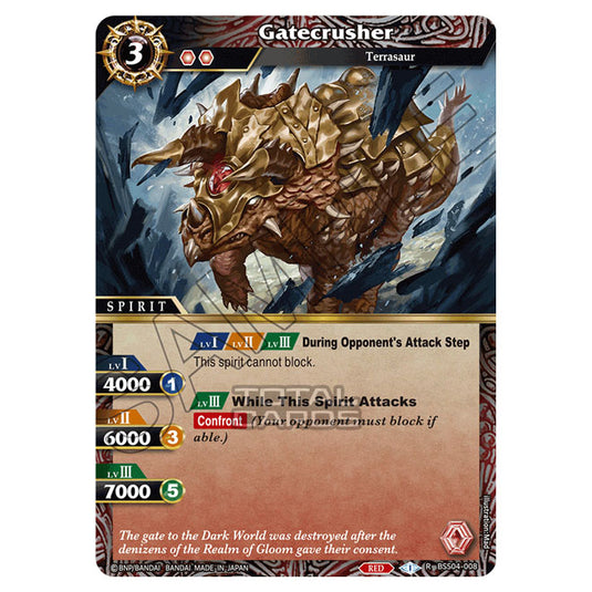 Battle Spirits Saga - BSS04 - Savior of Chaos - Gatecrusher (Rare) - BSS04-008