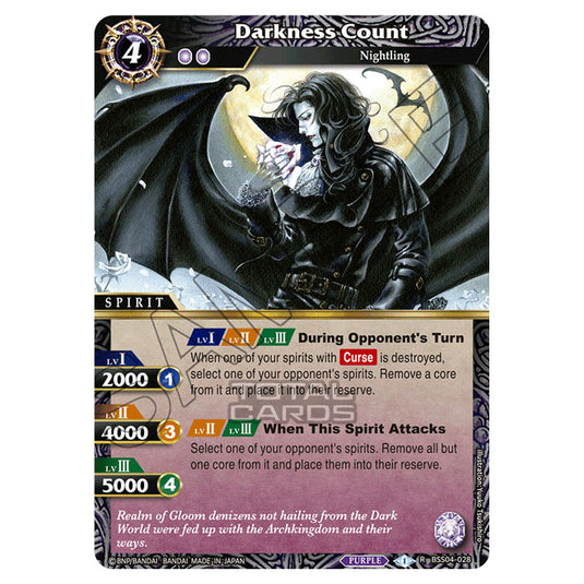 Battle Spirits Saga - BSS04 - Savior of Chaos - Darkness Count (Rare) - BSS04-028