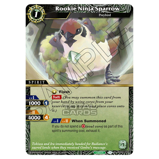 Battle Spirits Saga - BSS04 - Savior of Chaos - Rookie Ninja Sparrow (Rare) - BSS04-070