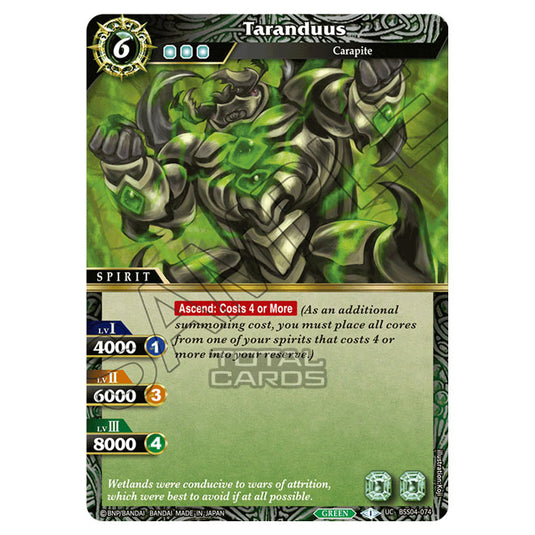 Battle Spirits Saga - BSS04 - Savior of Chaos - Taranduus (Uncommon) - BSS04-074