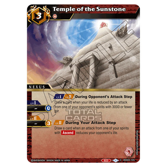 Battle Spirits Saga - BSS04 - Savior of Chaos - Temple of the Sunstone (Common) - BSS04-105