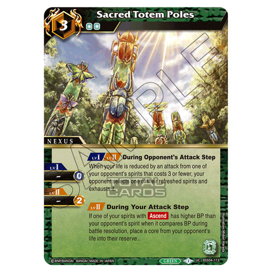 Battle Spirits Saga - BSS04 - Savior of Chaos - Sacred Totem Poles (Uncommon) - BSS04-113