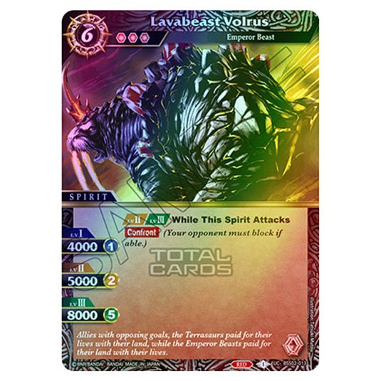 Battle Spirits Saga - False Gods - Lavabeast Volrus (Uncommon) - BSS02-013 (Foil)