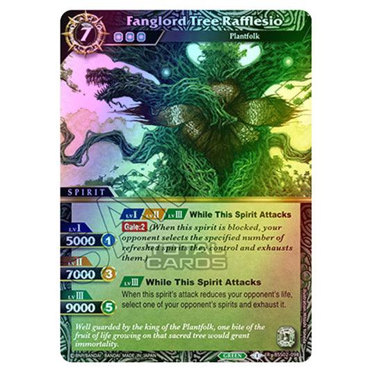 Battle Spirits Saga - False Gods - Fanglord Tree Rafflesio (Rare) - BSS02-098 (Foil)